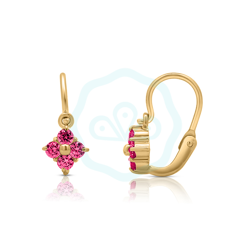 arany-elolkapcsos-pink-cirkonia-koves-gyermek-fulbevalo-au40022s