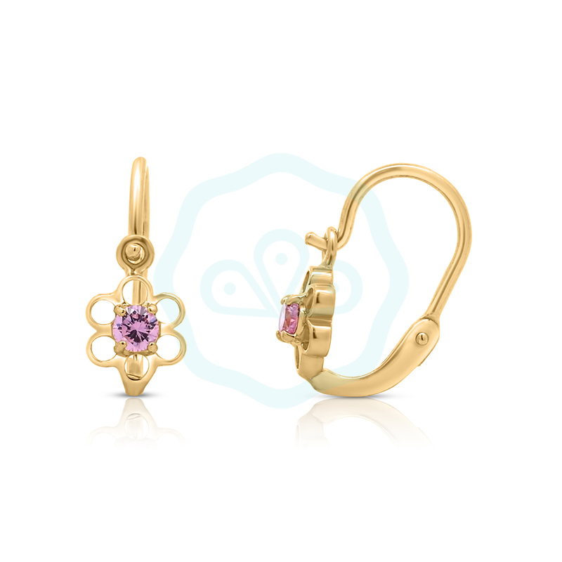 arany-elolkapcsos-rozsaszin-cirkonia-koves-gyermek-fulbevalo-au40030s