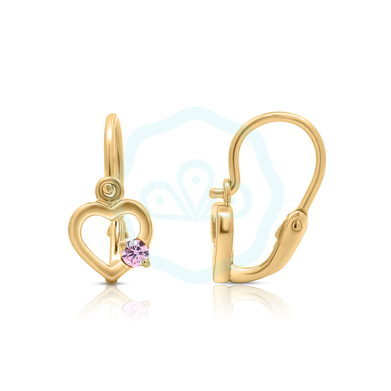 arany-elolkapcsos-sziv-rozsaszin-cirkonia-koves-gyermek-fulbevalo-au40090s