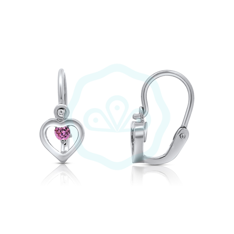 feher-arany-sziv-elolkapcsos-rozsaszin-cirkonia-koves-gyermek-fulbevalo-au40010f